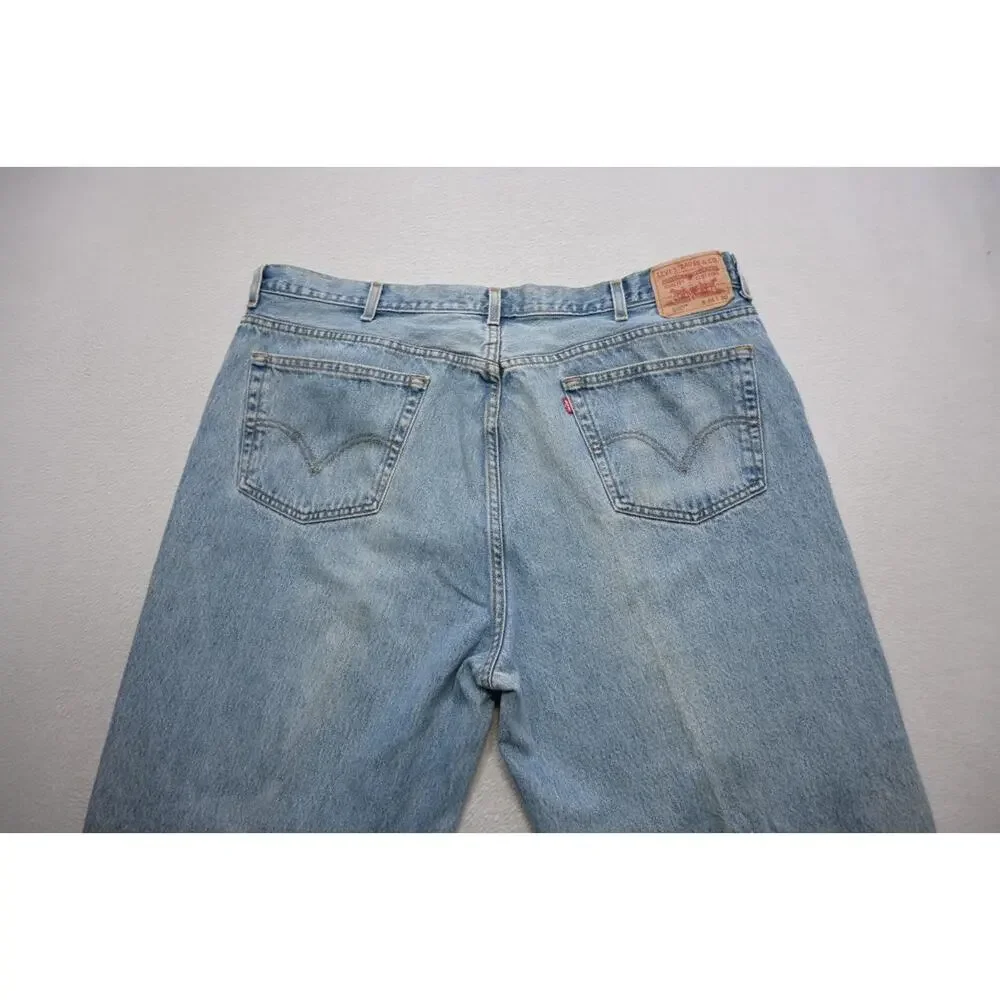 Levi's 560 Taper Comfort Fit Denim Jeans Blue Rugged‎ Mens Sz 44 x 30